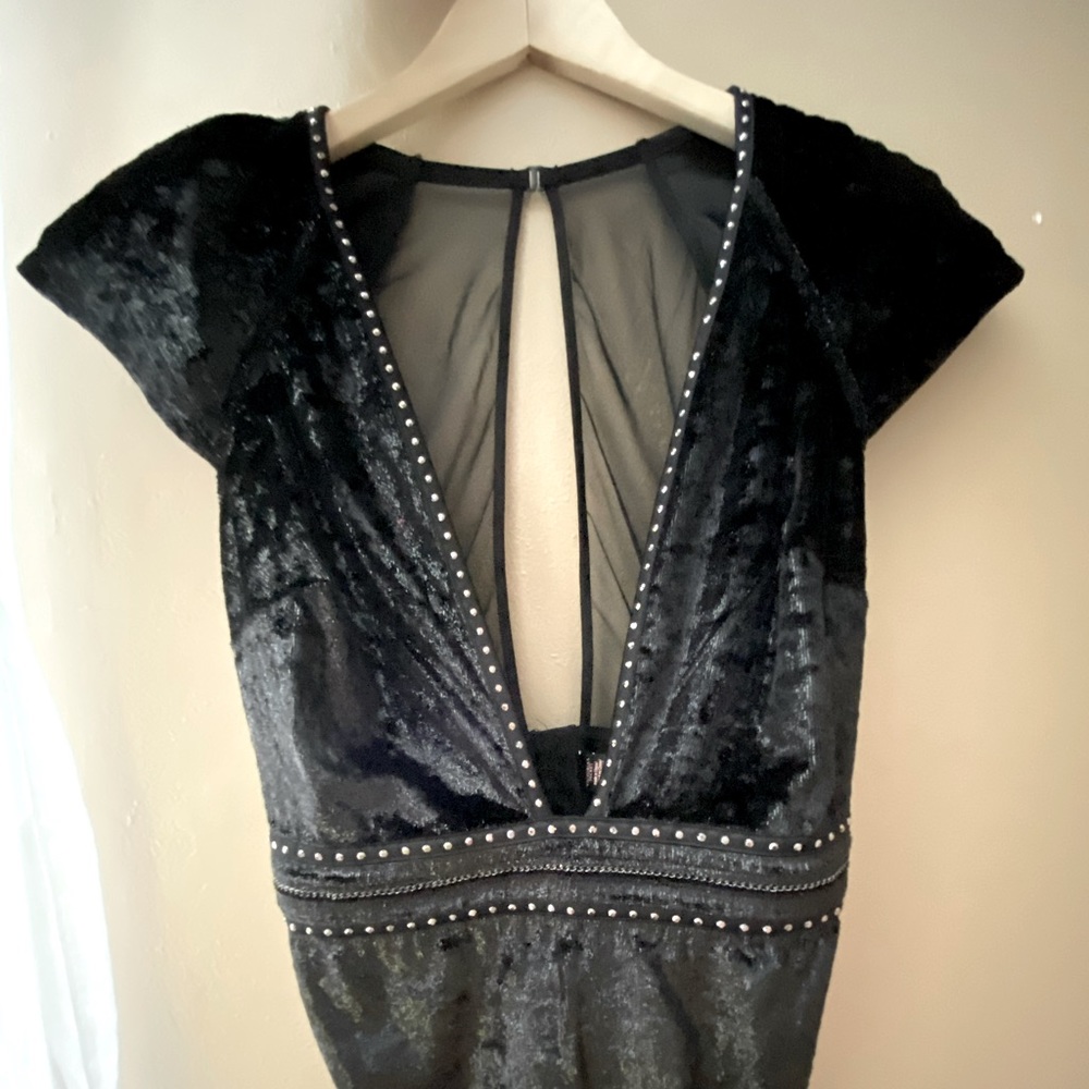 Victoria Secret Large Velvet Thong Bodysuit